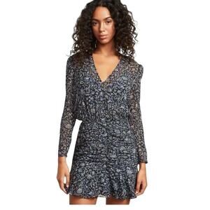 veronica beard bell bottom ruched shirt dress aliciawoodlifestyle on LTK